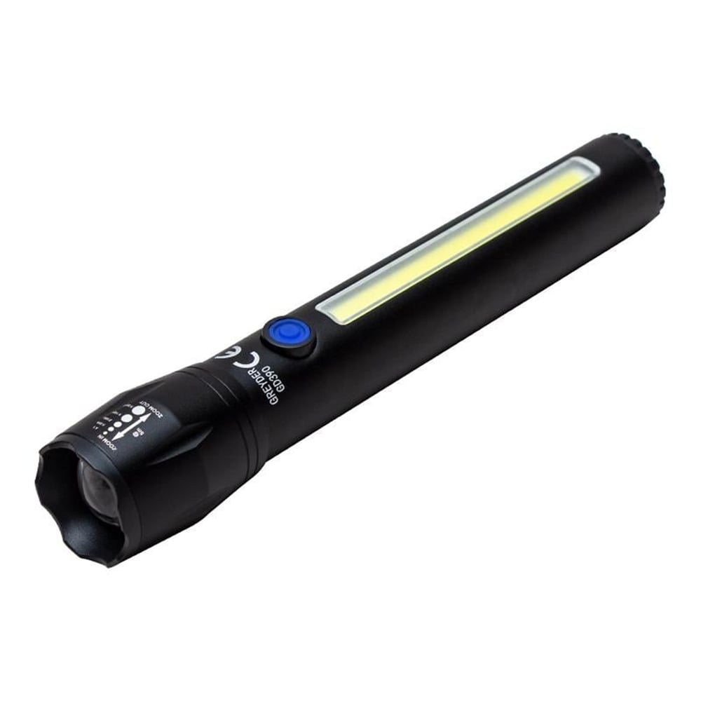 Greyder Greyder GD-390 Şarj Edilebilir Zoomlu COB Led El Feneri - Fener ve Işıldaklar