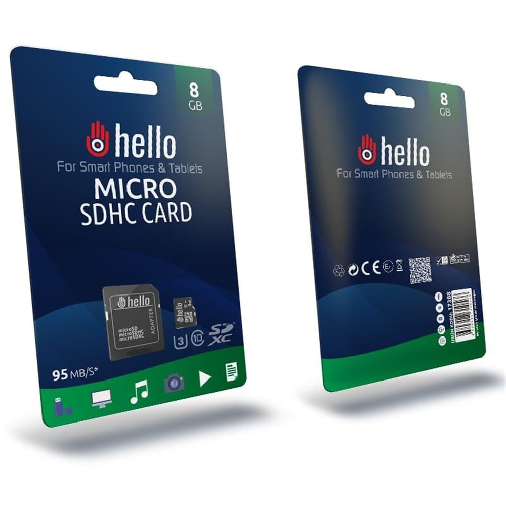 Hello Hello 8 Gb U3 Micro SD Hafıza Kartı Class 10 - Hafıza Kartları
