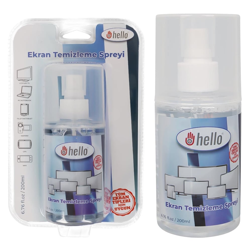 Hello Hello HL-27268 200ML Profesyonel Ekran Temizleyici Sprey Telefon Tablet TV Ve Laptop Temizleme Solüsyonu - Sprey