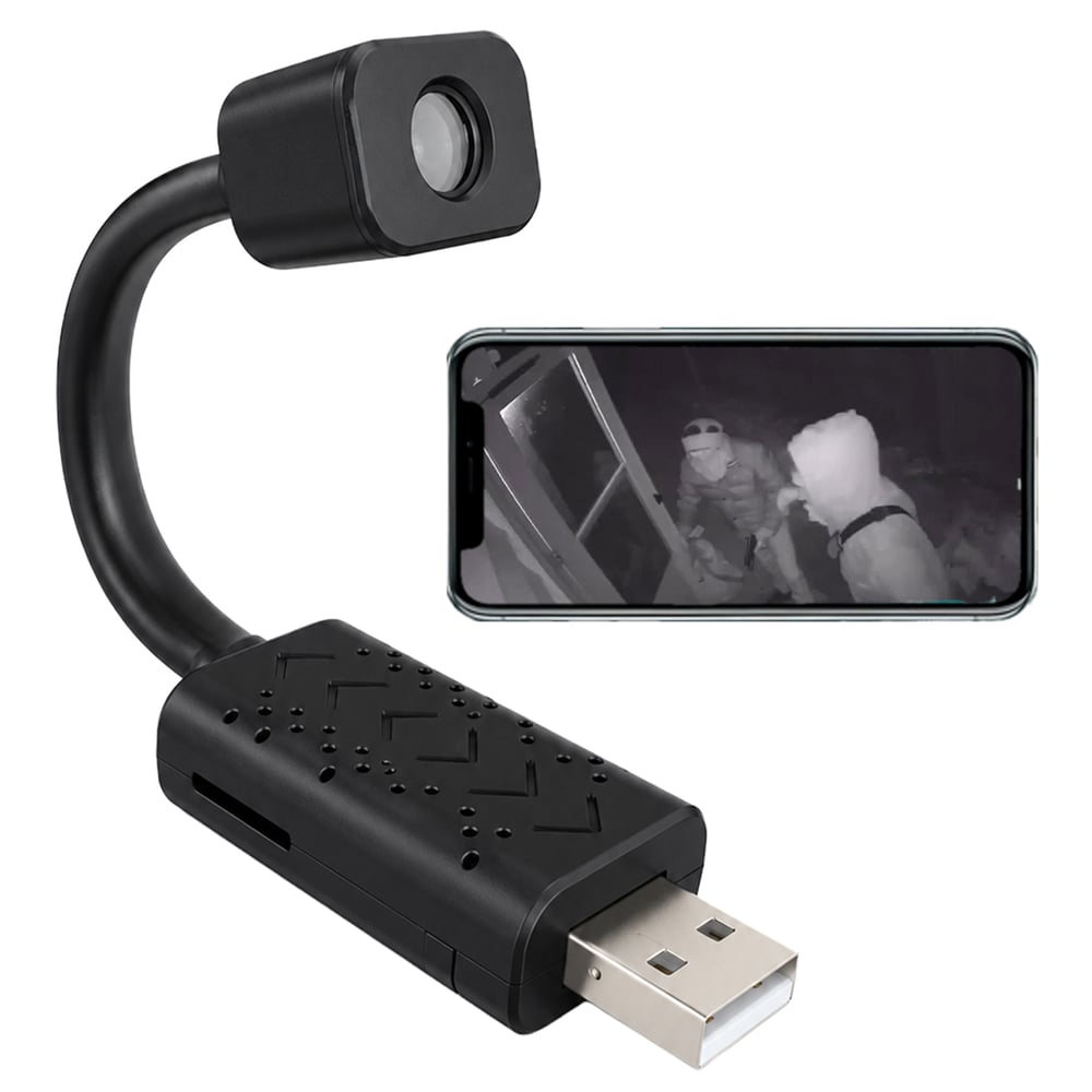 Hello Hello HL-37822 Kablosuz Mini Wi-Fi Akıllı Güvenlik Kamerası Taşınabilir USB Girişli - Wifi Kamera