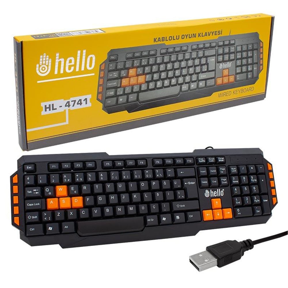 Hello Hello HL-4741 Kablolu Oyuncu Gaming Klavye - Klavye