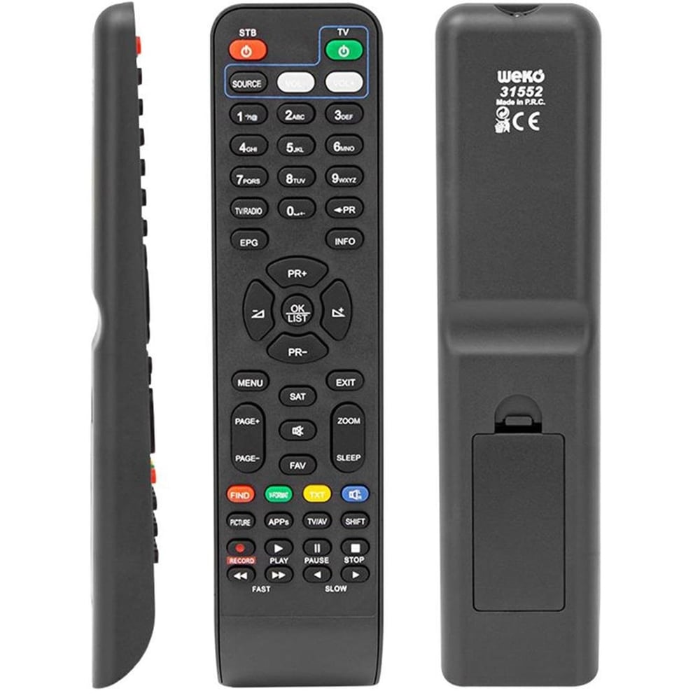 Hey HEY 40185 Next Black Mini HD Nextstar YE-18000HD Cool Uydu Uyumlu Kumanda - Uydu Alıcısı Kumandaları