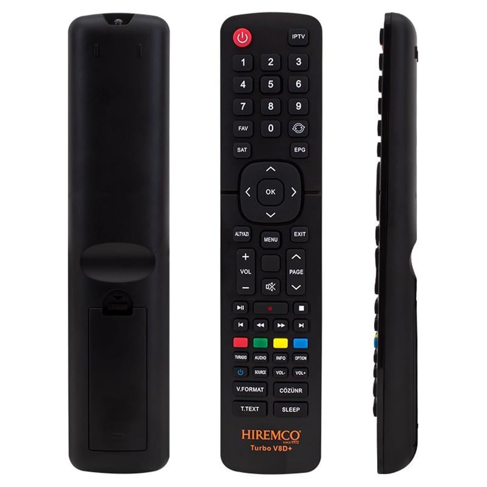 Hiremco Hiremco Turbo V8D+ Uydu Alıcı Kumandası - Hiremco Uydu Alıcı Kumandaları