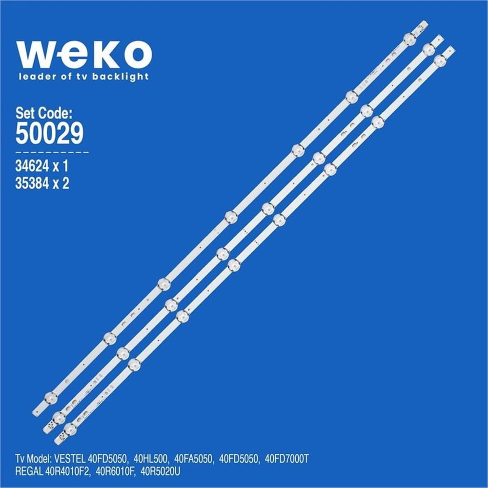 Weko Hitachi 40HT1600FD 40'' İnç 3 Adet Tv Led Bar - Hitachi Led Bar