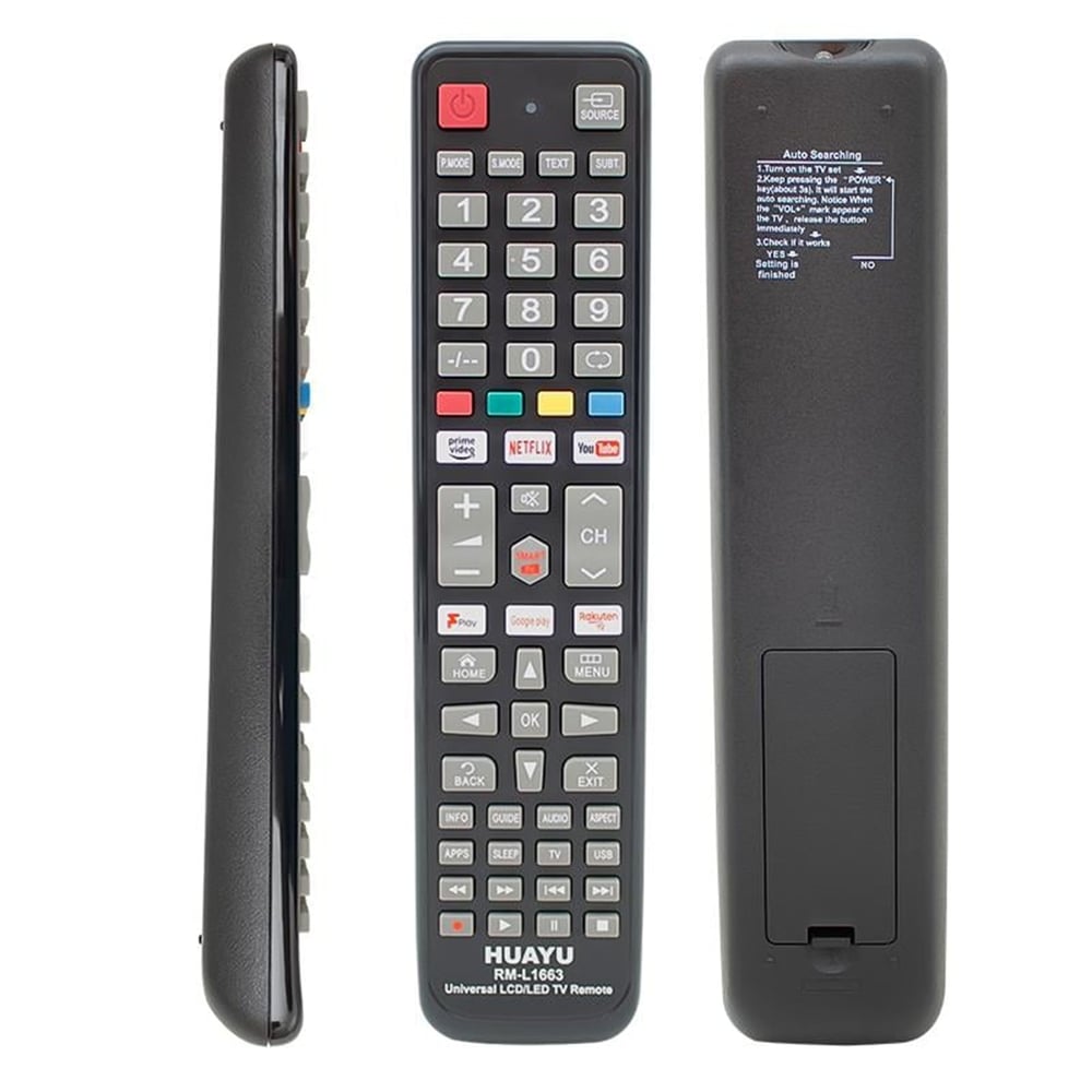 Huayu Huayu RM-L1663 Netflix-Youtube-Prime Video-Google Play Tuşlu Universal Lcd Led Tv Kumandası - Universal Lcd Kumanda
