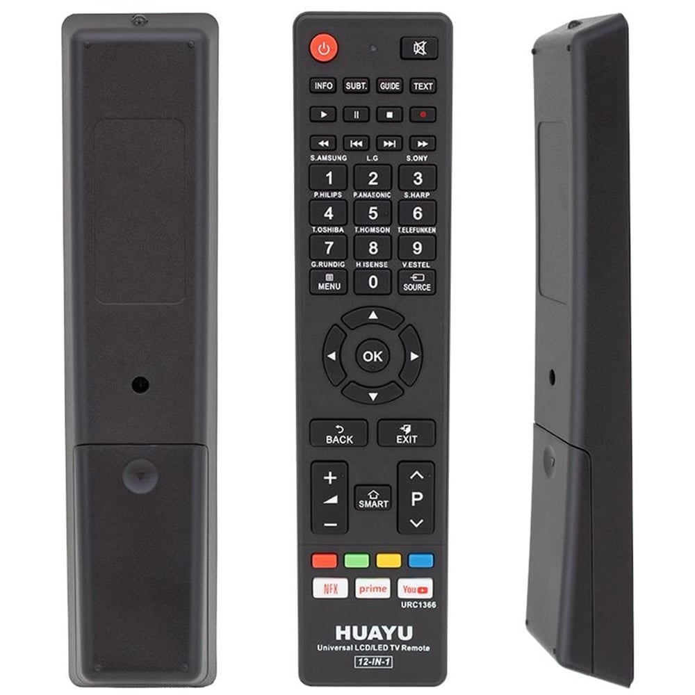 Huayu Huayu URC1366 12İn1 Netflix Prime Youtube Tuşlu Universal Akıllı Kumanda Blisterli - Akıllı Kumandalar