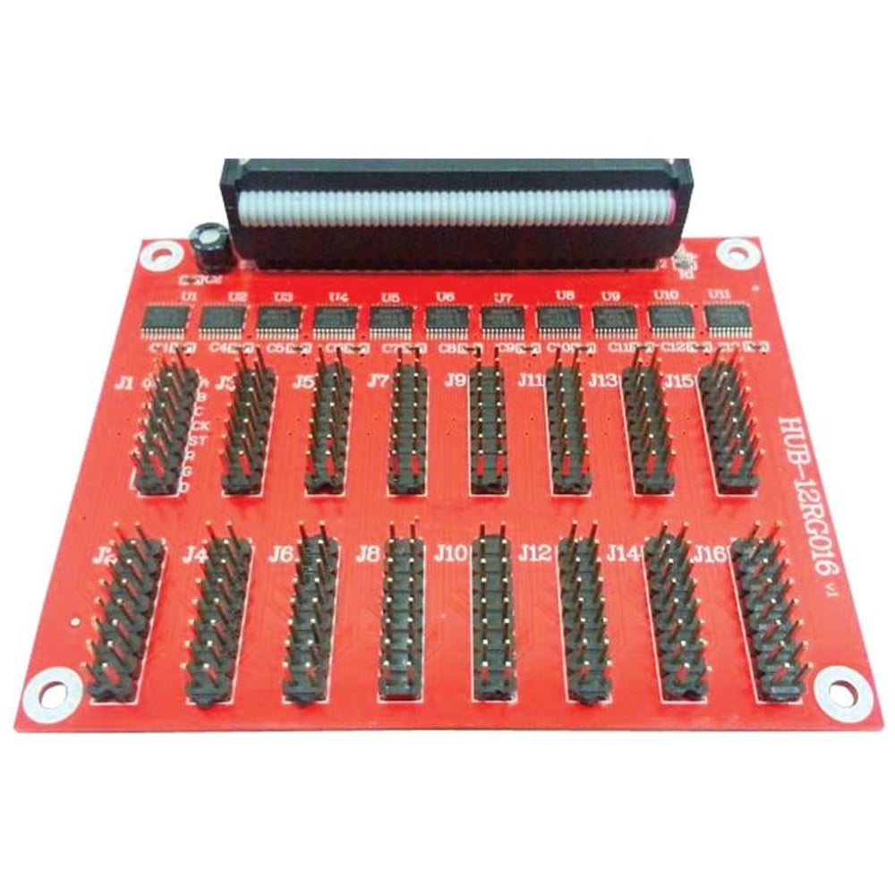Oem Hub-12Rg016 16 Sıra Tek Renk P10 Paneller İçin Kart - RGB Kontrol Devreleri