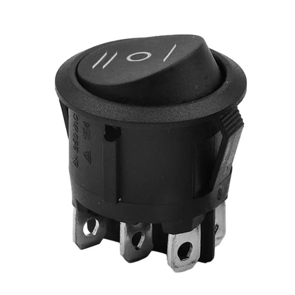 Powermaster IC-134-6 Yuvarlak On-Off-On 6P Switch Anahtar - Fiş - Jack - Şase - Buton - Konnektör