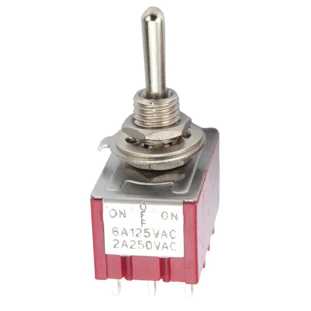 Powermaster IC-148D On-Off-On Ø6mm MTS-403 12P Toggle Switch - Fiş - Jack - Şase - Buton - Konnektör