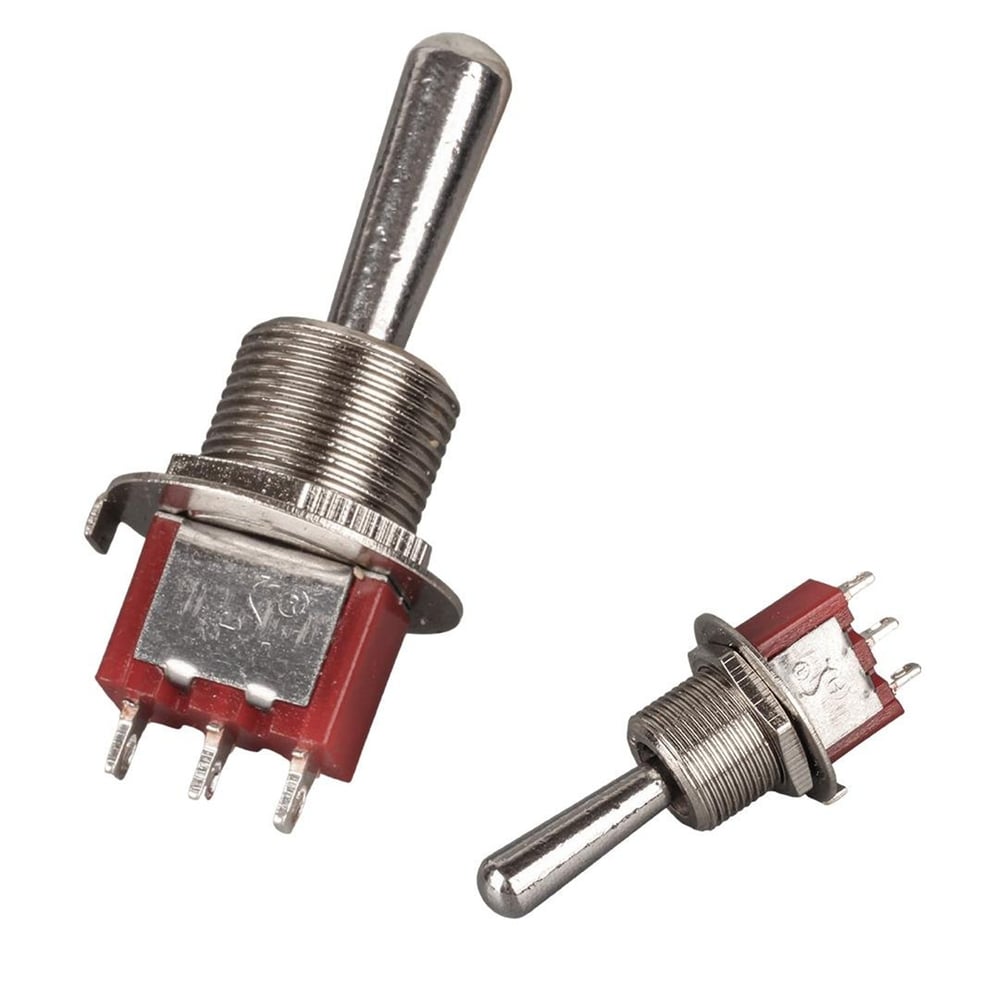 Powermaster IC-148F 3 Pin Ø12mm On-Off-On Toggle Switch MTS-103L - Fiş - Jack - Şase - Buton - Konnektör