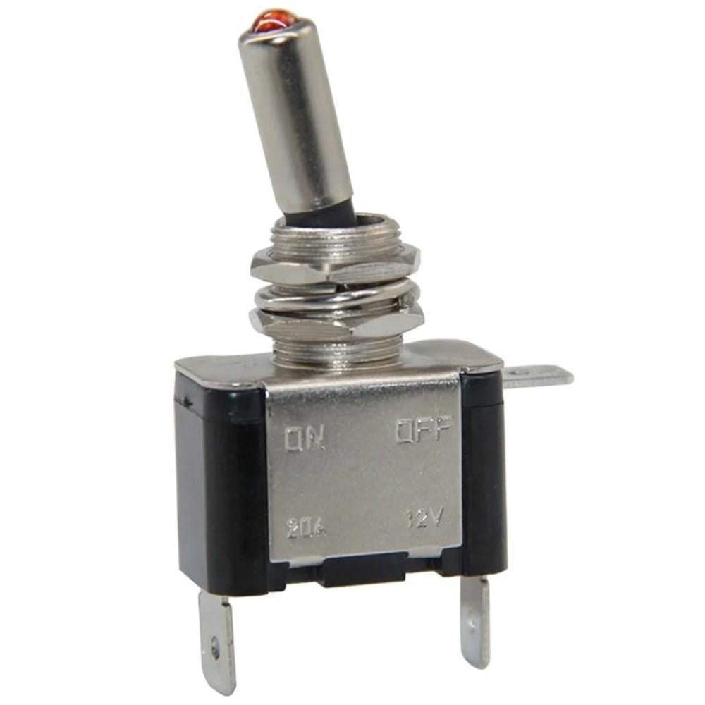 Powermaster IC-151A Işıklı 12 Volt Dc 30 Amper On-Off Toggle Switch (Seri 2) - Fiş - Jack - Şase - Buton - Konnektör