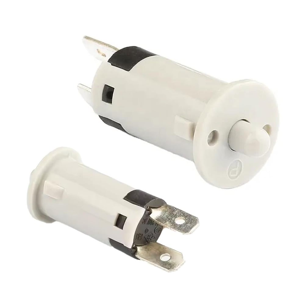 Powermaster IC-187A Kapak Switch Ø12Mm (NC) Normalde Kapalı Kontak PBS-25B Beyaz - Fiş - Jack - Şase - Buton - Konnektör