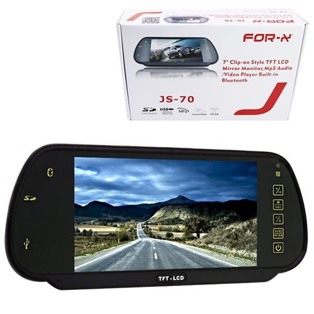 For-X Jameson JS-70 TFT Bluetooth 7'' Aynalı Monitör - Araç Tv Monitör