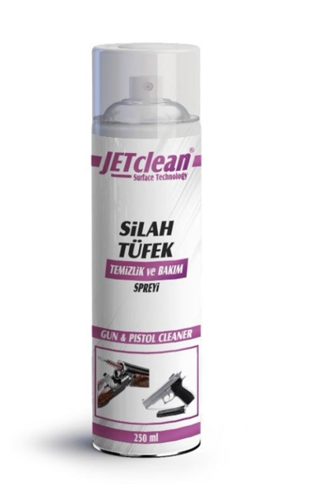 Reyonex JETCLEAN 250 ML SİLAH - TÜFEK - TABANCA TEMİZLEME KORUMA YAĞI - Sarf Malzemeler