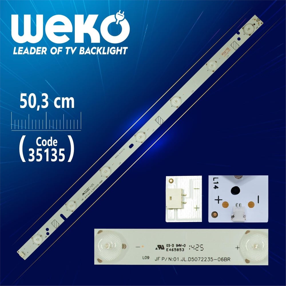 Weko JF P/N:01.JL.D5072235-06BR - AOM32 - 50.3 Cm 7 Ledli - WK-865 Tv Led Bar - Tv Led Bar