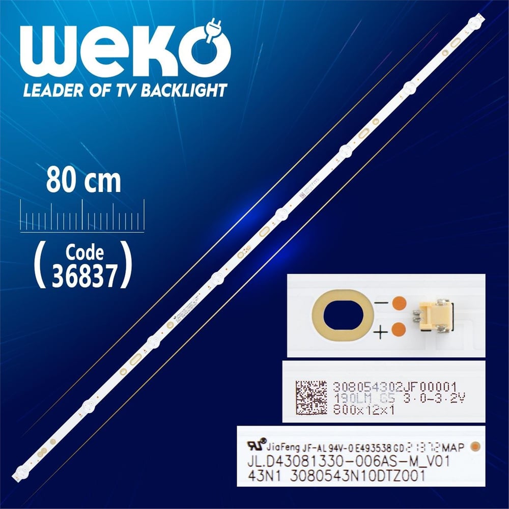 Weko Jl.D43081330-006As-M_V01 43N1 8 Ledli 80 Cm - Tv Led Bar
