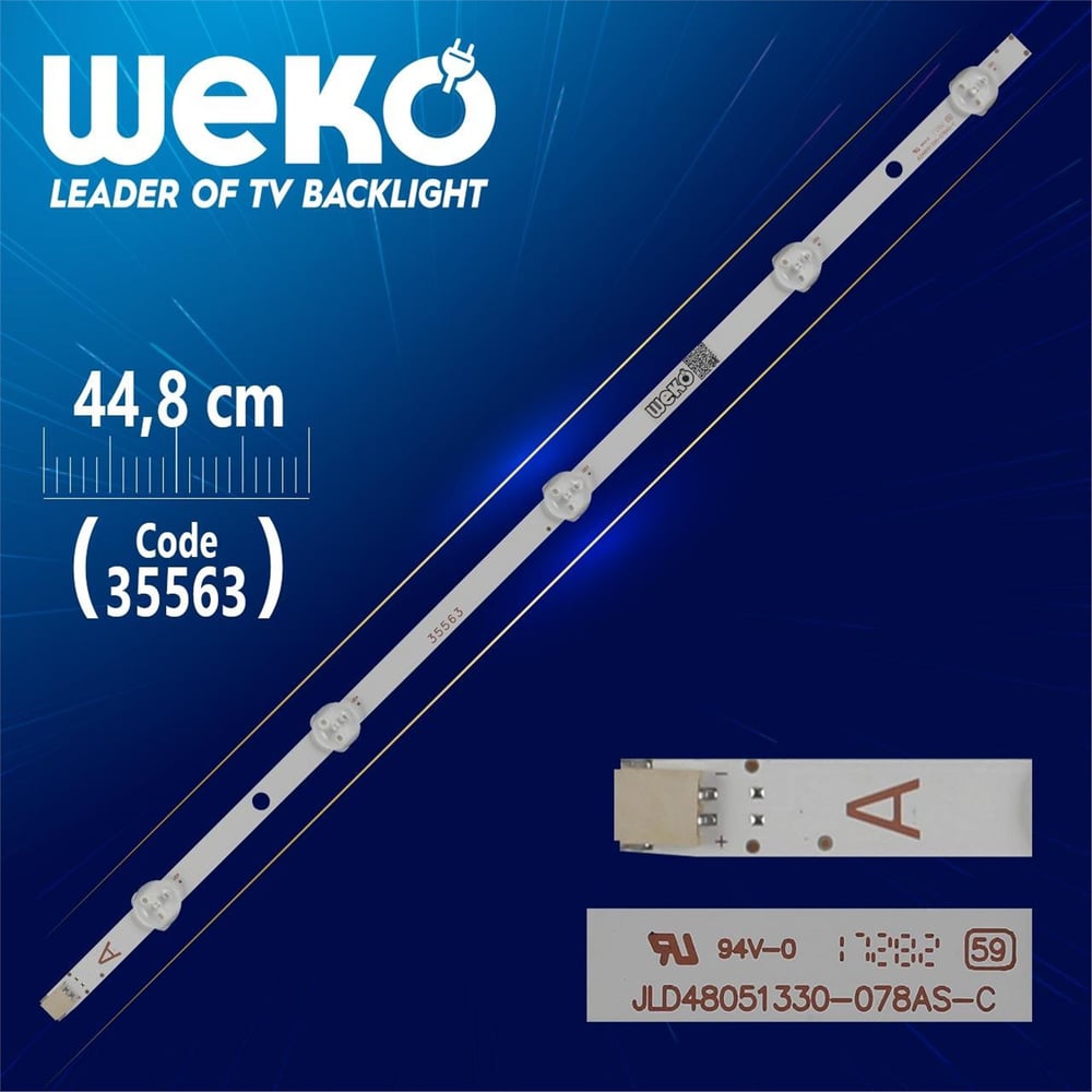Weko JL.D48051330-078AS-C 18AD53-2 0324 - 44.8 Cm  5 Ledli - WK-1081 Led Tv Bar - Tv Led Bar