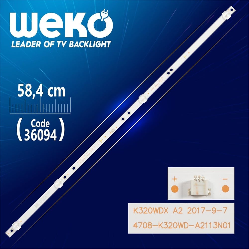 Weko K320WDX A2 4708-K320WD-A2113N01 TYPE A  58.4 Cm Tv Led Bar - Tv Led Bar