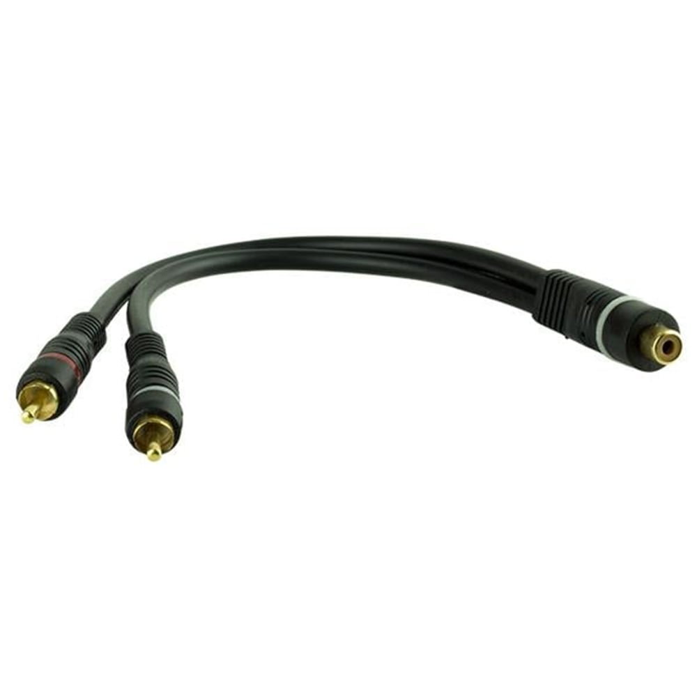 Elektromer Kablo Anfi Y 1 Dişi -2 Erkek 25 Cm - Fiş - Jack - Şase