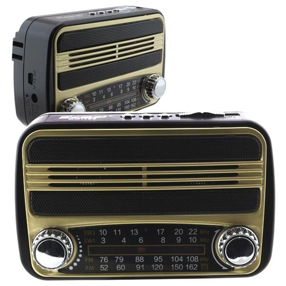Kamal Kamal Km-183 Usb/Sd/Fm Destekli Mp3 Çalar Nostaljik Radyo - Taşınabilir Radyo