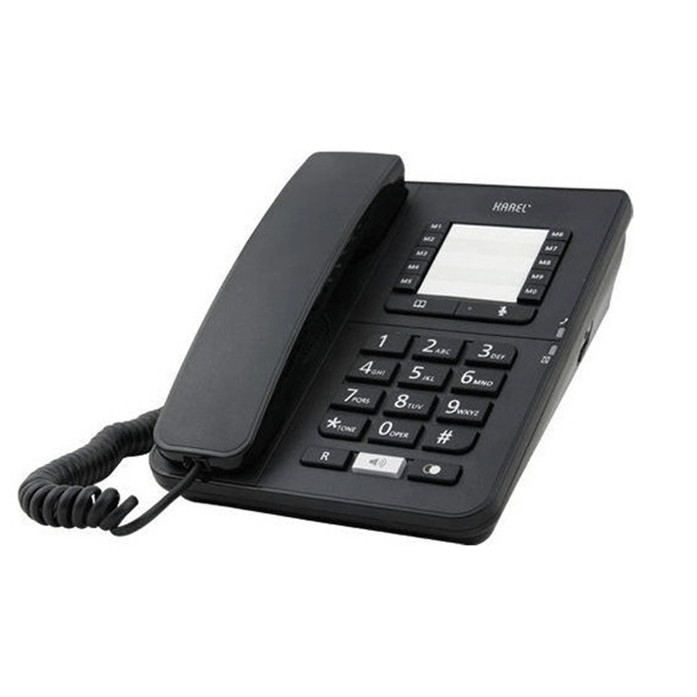 Mert-er Elektronik KAREL TM-142 KABLOLU EKRANSIZ SİYAH MASAÜSTÜ TELEFON - Kategorisiz