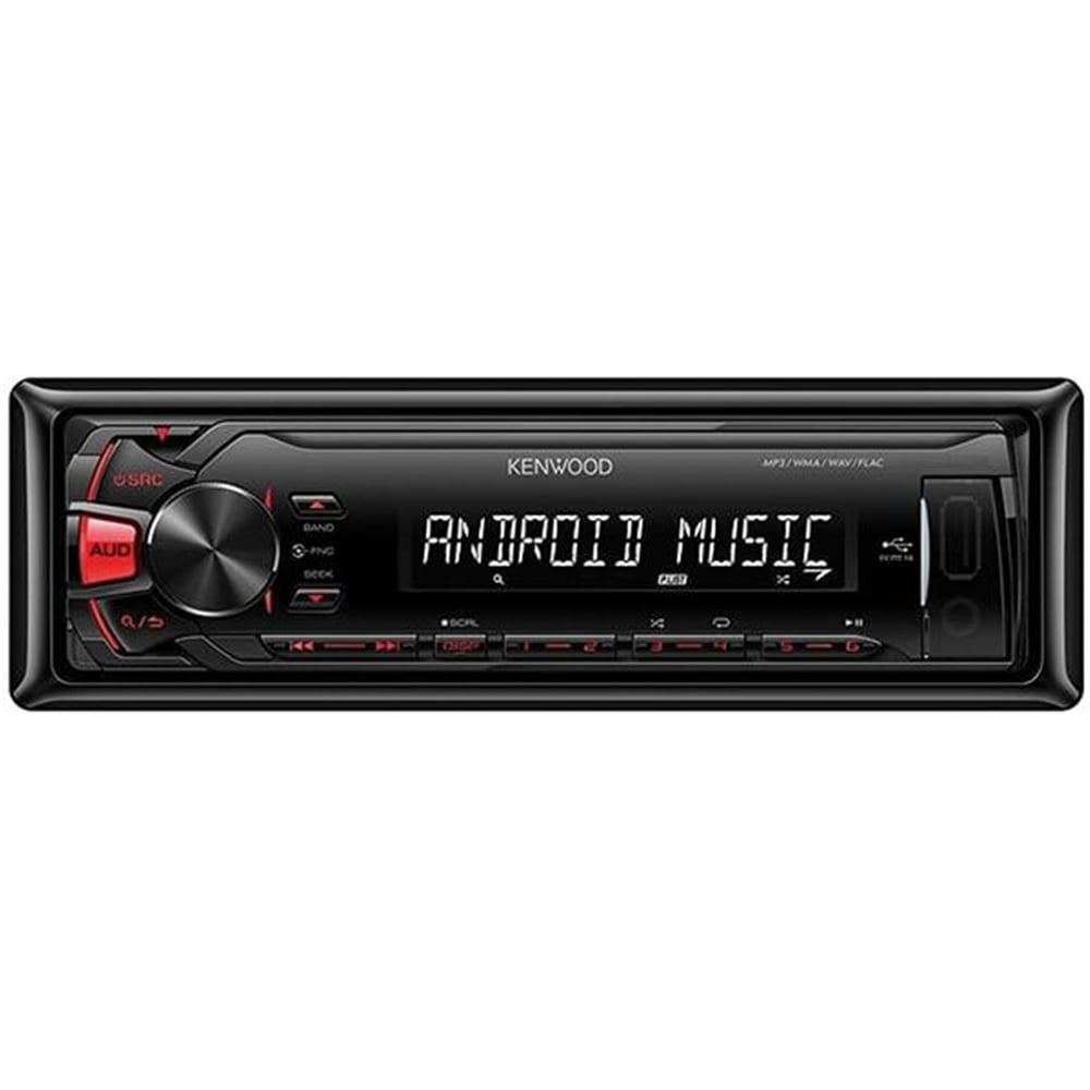 Kenwood Kenwood KMM-105 USB-SD-FM Mekaniksiz Oto Teyp - Oto Teyp