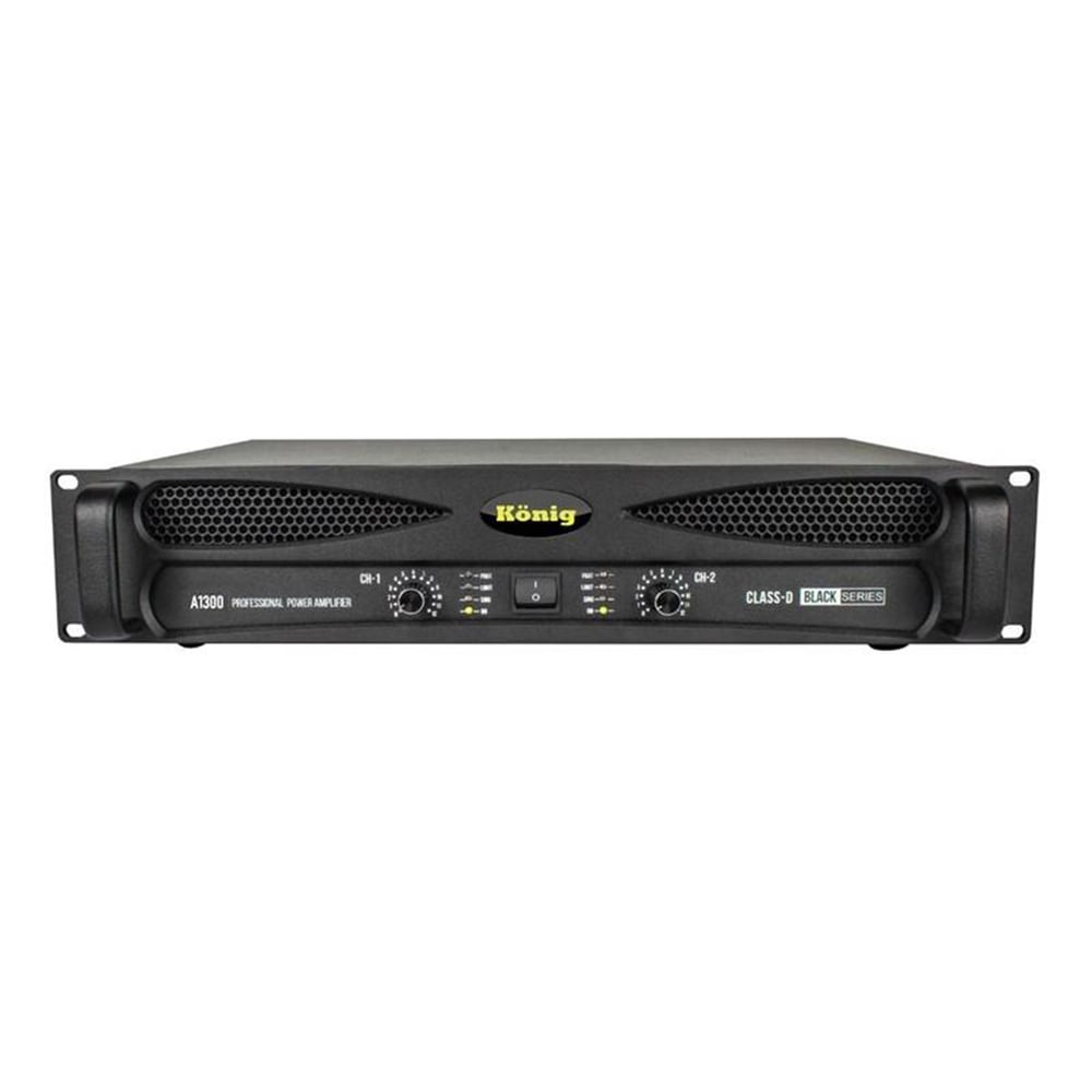 König König A-1300 4 Ohm 2X500W Black Seri Power Anfi - Seslendirme Amfileri