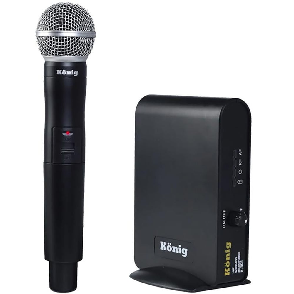 König König K-301E UHF Tek Kanal El Telsiz Mikrofon - El Mikrofonları
