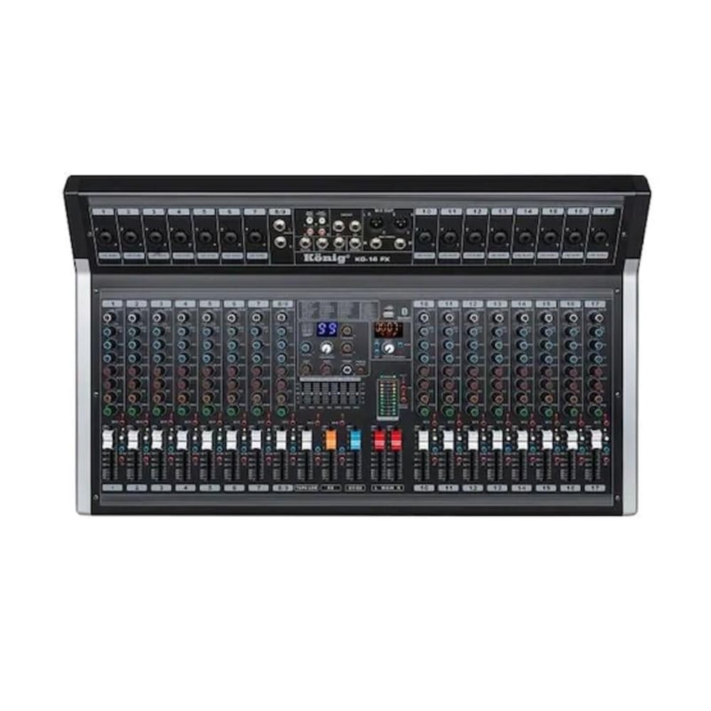 König König Kg-16Fx Usb/Bluetooth Destekli 17 Kanal Dıamond Serisi Deck Mıxer - Cami Anfisi