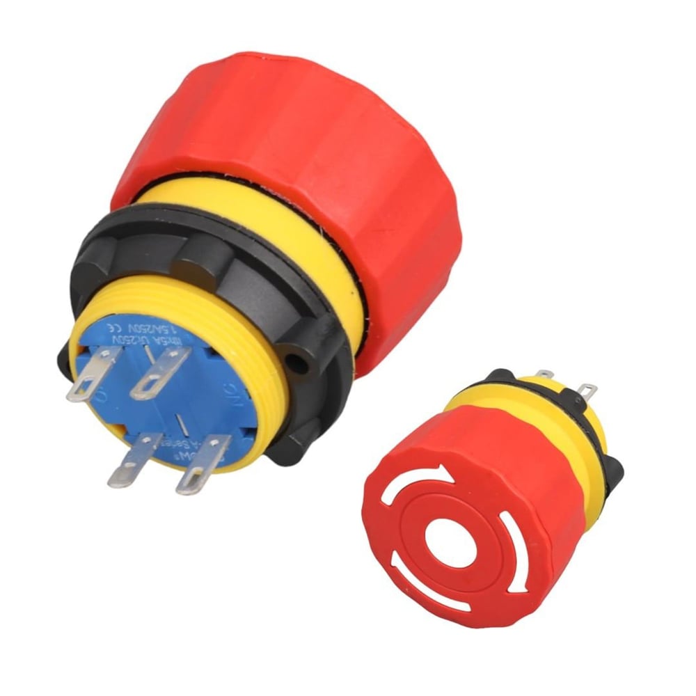 İntercom Las1-A22Y-11Tsb 22Mm Acil Stop Bas Çevir 4P 1No/1Nc - Fiş - Jack - Şase