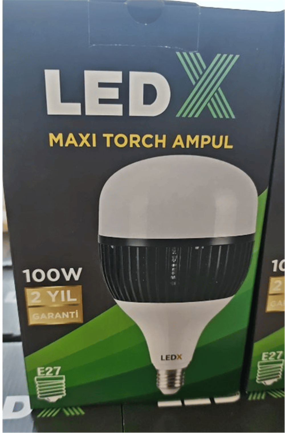 Mert-er Elektronik LEDX AL-TH100 100W 9000 LÜMEN E27 AKIM KORUMALI BEYAZ MAXI KRİSTAL TORCH LED AMPUL - Kategorisiz