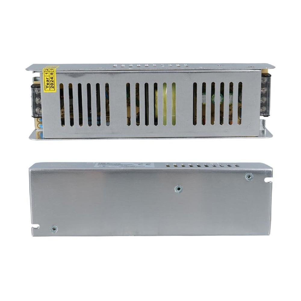 LedX Ledx ALN-M12165S 12 Volt 16.5 Amper 200 Watt Slim Metal Kasa Adaptör 200x60x40mm - Metal Kasa Adaptörler