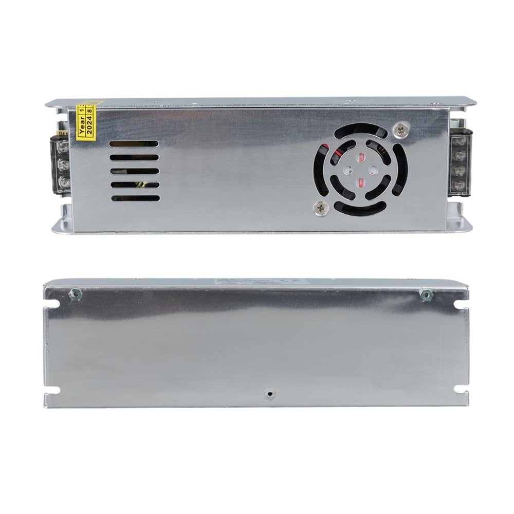 LedX Ledx ALN-M1230S 12 Volt 30 Amper 360 Watt Fanlı Slim Metal Kasa Adaptör 225x65x38mm - Metal Kasa Adaptörler