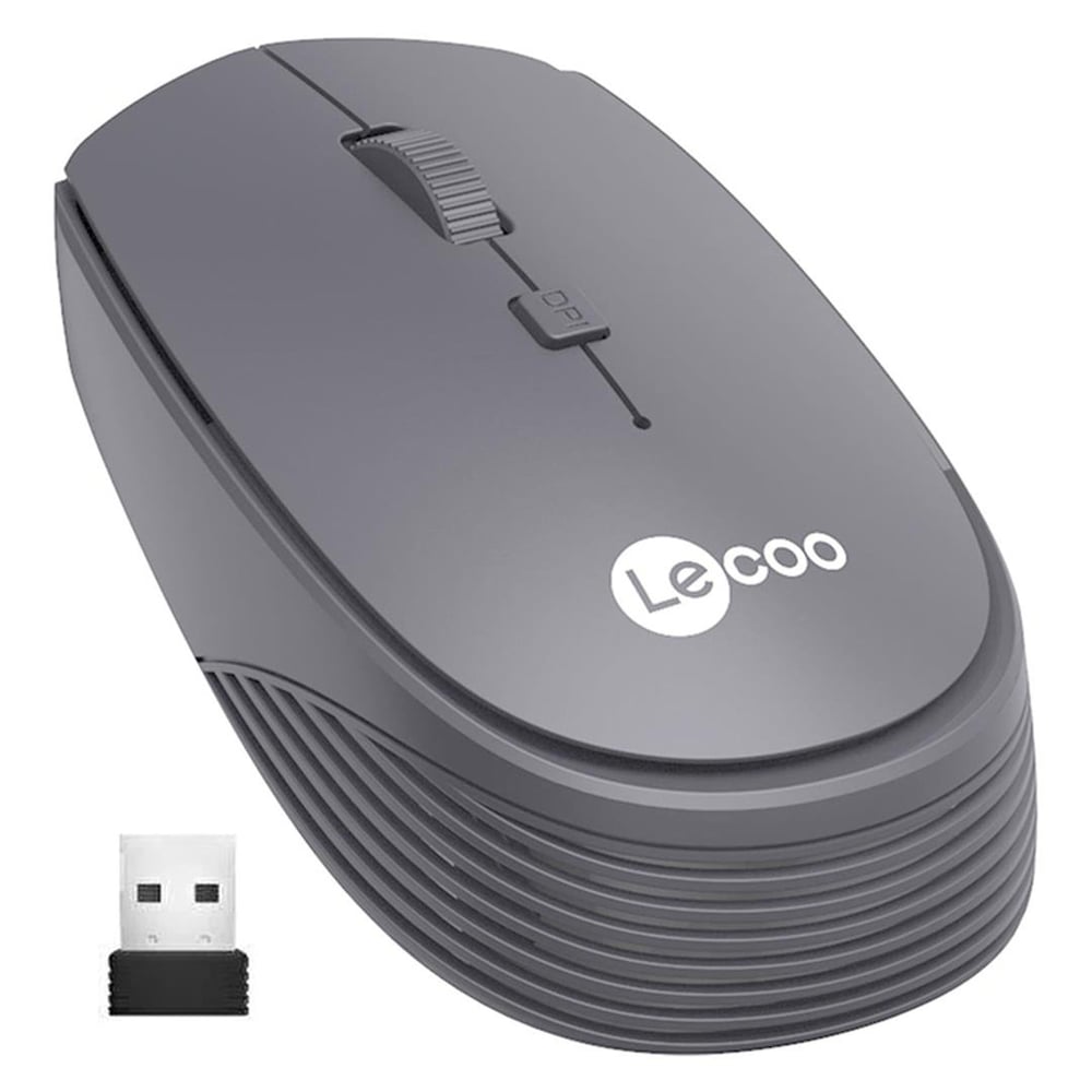 Lenovo Lecoo Lenovo Lecoo WS202 2.4GHz Kablosuz 1200DPI Gri Optik Mouse 4 Tuşlu - Mouse