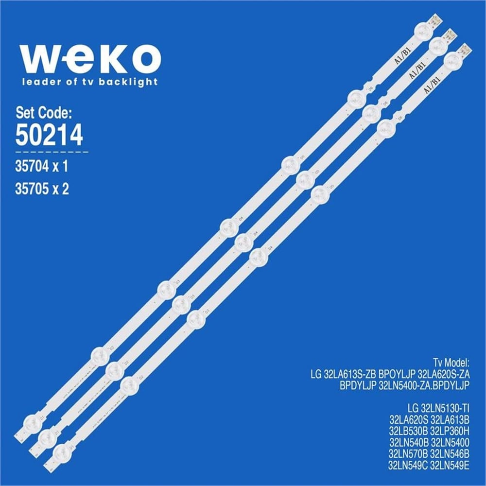 Weko Lg 32LA620S-ZA.BPDYLJP 32'' İnç 3 Adet Tv Led Bar - LG Led Bar
