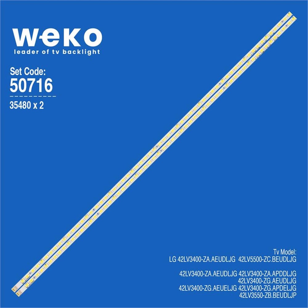 Weko Lg 42LV3550-ZH.BEUELJP 42'' İnç 2 Adet Tv Led Bar - LG Led Bar