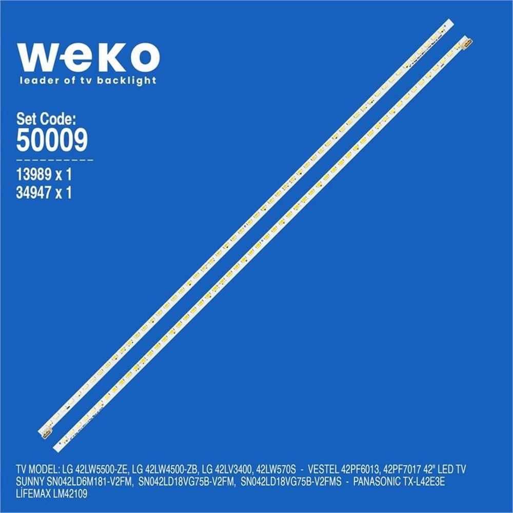 Weko Lg 42LV3550-ZH.BPDYLJP 42'' İnç 2 Adet Tv Led Bar - LG Led Bar
