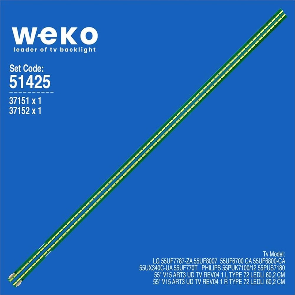 Weko Lg 55UF770T 55'' 2 Adet Tv Led Bar - LG Led Bar