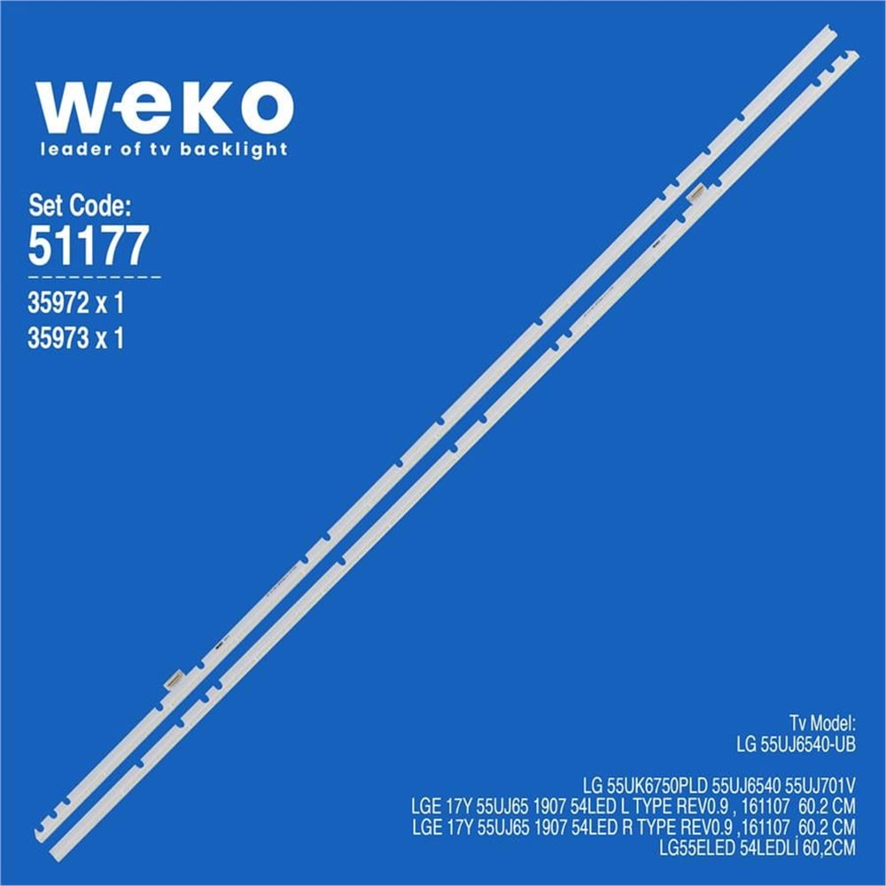 Weko Lg 55UJ6540 55'' 2 Adet Tv Led Bar - LG Led Bar