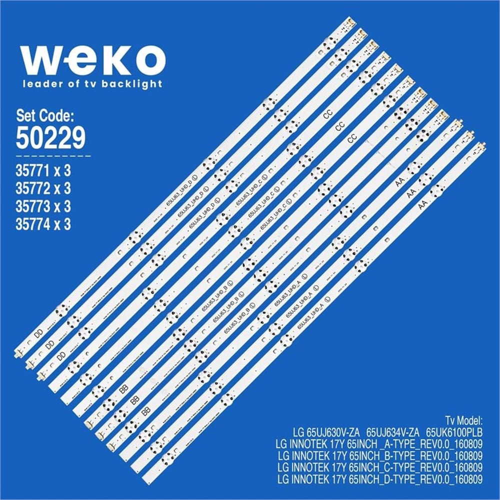 Weko Lg 65Uk6100plb 65'' İnç 12 Adet Tv Led Bar - LG Led Bar