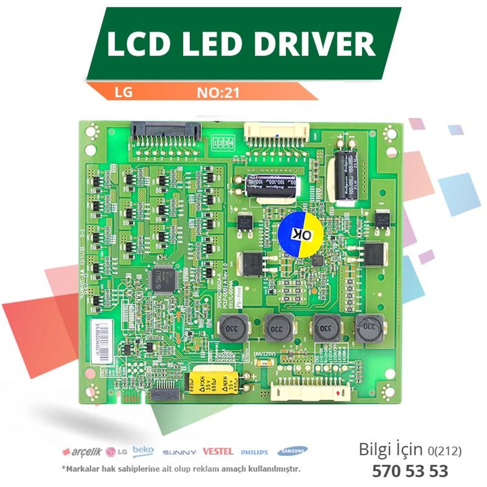 Oem LG 6917L-0044A - 3PDGC20002A-R REV1.0 - LC420EUD SC A1 - Lcd Led Driver - LCD Driver