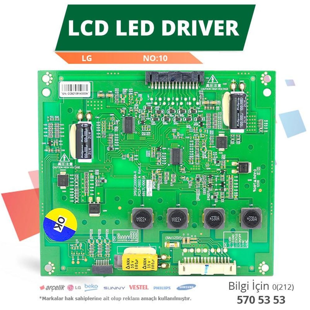 Weko LG 6917L-0061A 3PEGC20008A-R - LC420EUN SD V1 - Lcd Led Driver - LCD Driver