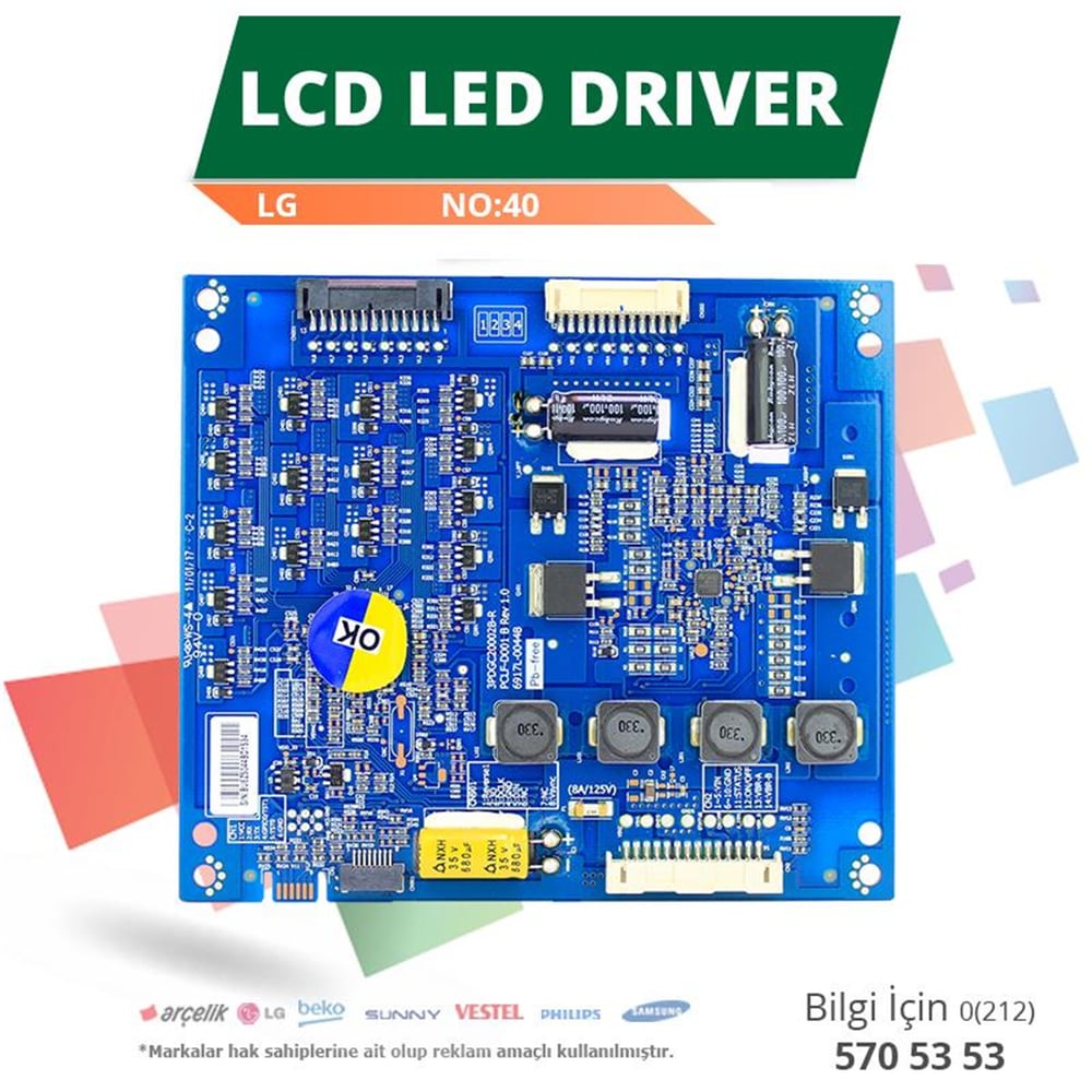 Oem LG 6917L-044B - 3PDGC20002B-R REV1.0 - LC420EUD - Lcd Led Driver - LCD Driver
