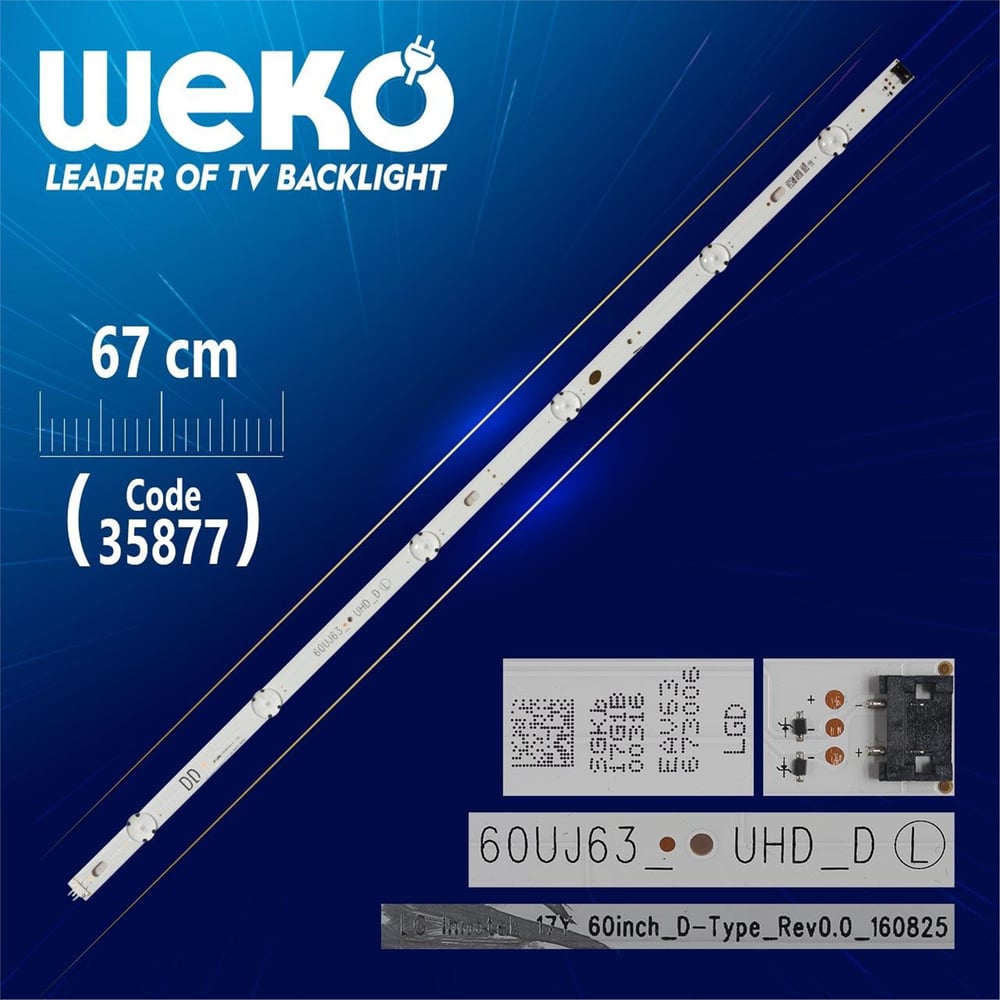 Weko Lg İnnotek 17Y 60İnch_D-Type_Rev0.0_160825 - Dd 60Uj63_Uhd_D - 6 Ledli 67 Cm - (Wk-1339) - LG Led Bar