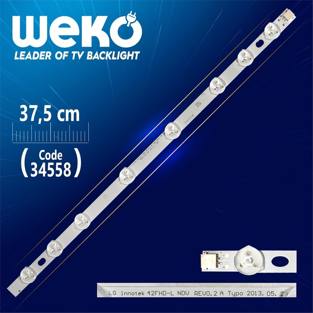 Weko Lg Innotek 42Fhd-L Ndv Rev0.2 A Type - 37.5 Cm 8 Ledli - (Wk-78) - LG Led Bar