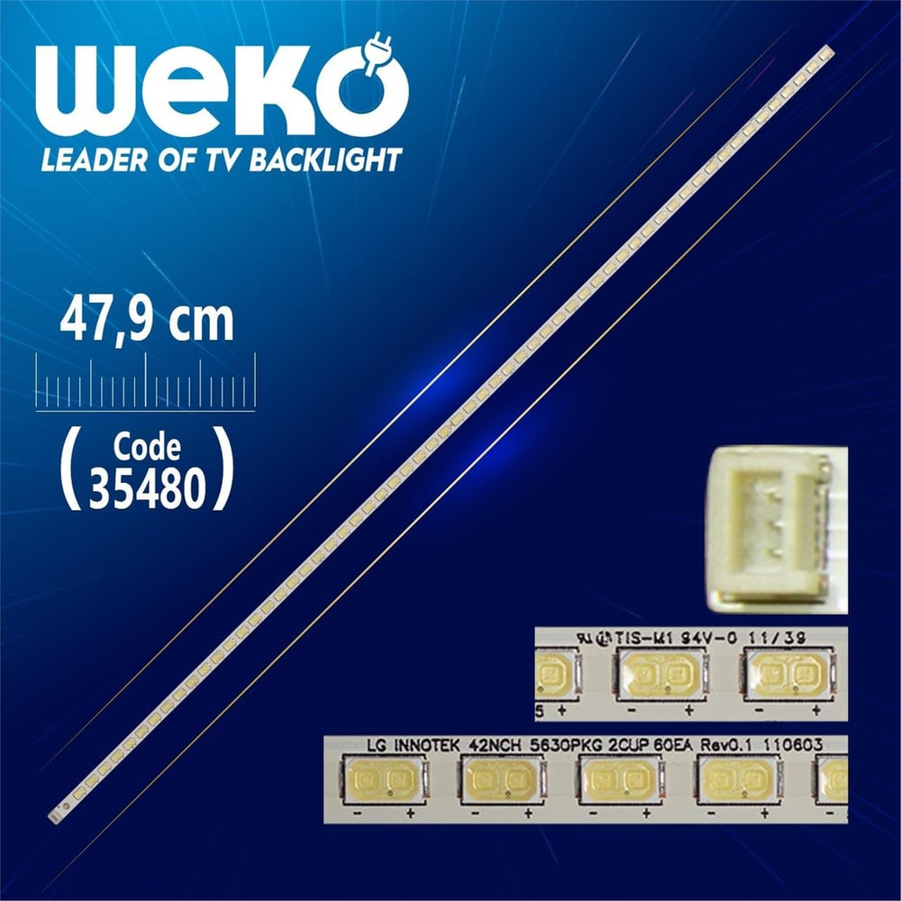 Weko Lg Innotek 42Inch 5630Pkg 2Cup 60Ea Rev0.1 - 60 Ledli 47.9 Cm - (Wk-501) - LG Led Bar