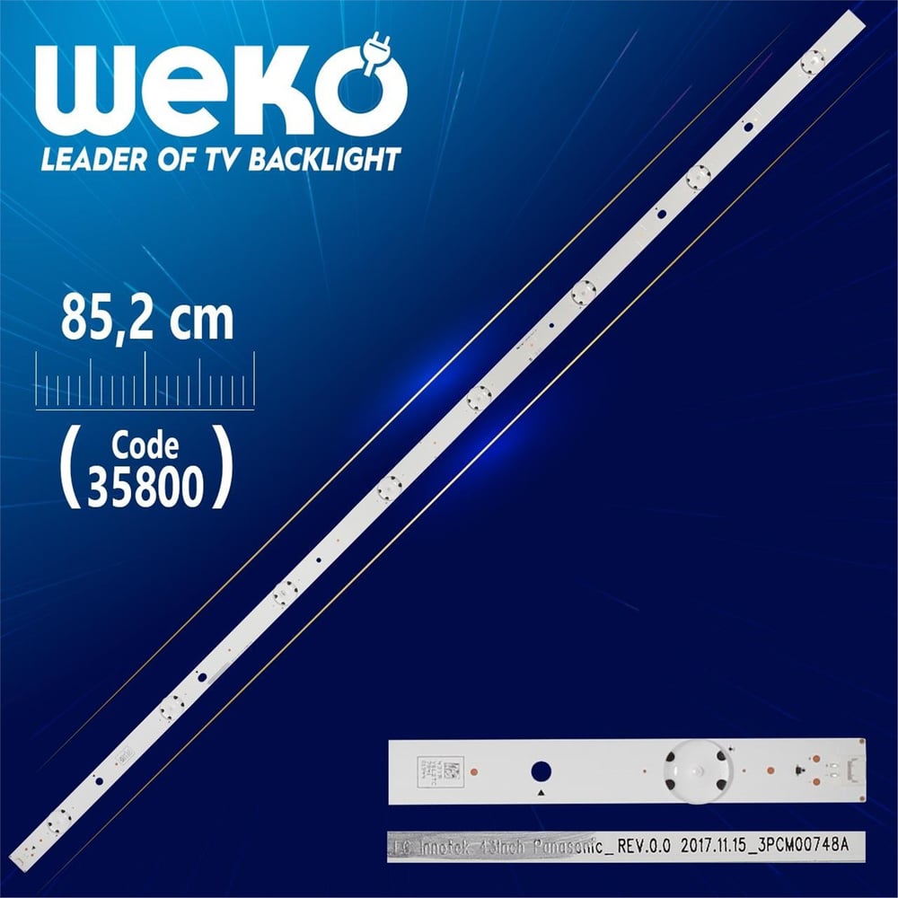 Weko Lg Innotek 43Inch Panasonıc_ Rev.0.0 2017.11.15_3Pcm00748a - 85.2 Cm 8 Ledli - (Wk-1266) - LG Led Bar