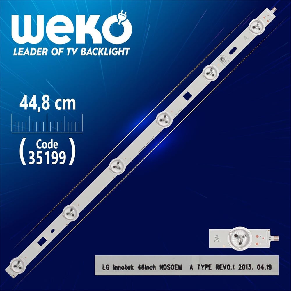 Weko Lg Innotek 46Inch Ndsoem A Type Rev0.1 - 44.8 Cm 6 Ledli - (Wk-450) - LG Led Bar