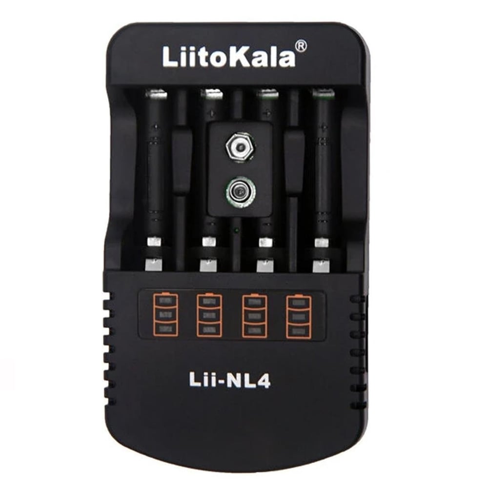 Liitokala Liitokala LII-NL4 Universal AA/AAA/9V/Ni-Mh/Ni-Cd Akıllı Dörtlü Pil Şarj Cihazı - Pil Şarj Cihazları