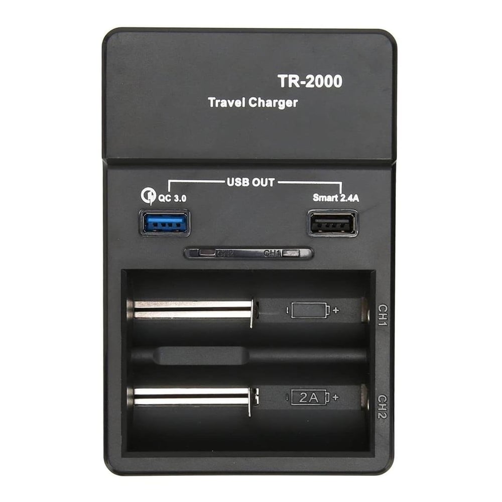 Liitokala Liitokala TR-2000 Universal AA-AAA-18650-14500-123A Akıllı İkili Pil Şarj Cihazı - Pil Şarj Cihazları